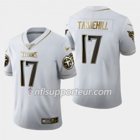 Maillot Homme Tennessee Titans Ryan Tannehill 17 Nike Blanc Golden Edition 100th